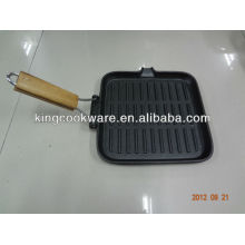 Cast Iron Grill Pan with Foldable Handle